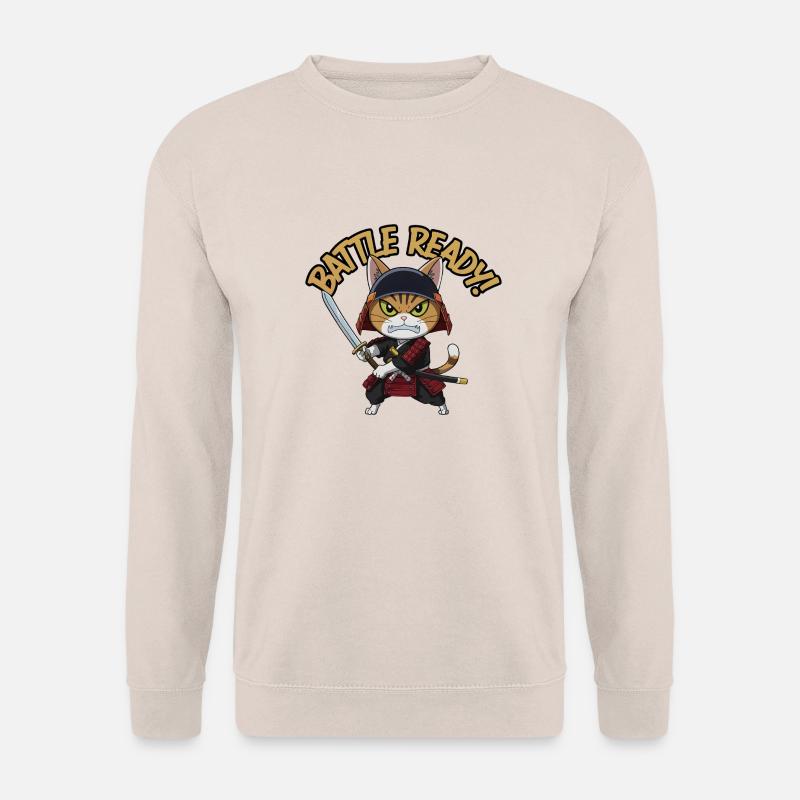 Samurai-Katze - Unisex Pullover - Sand