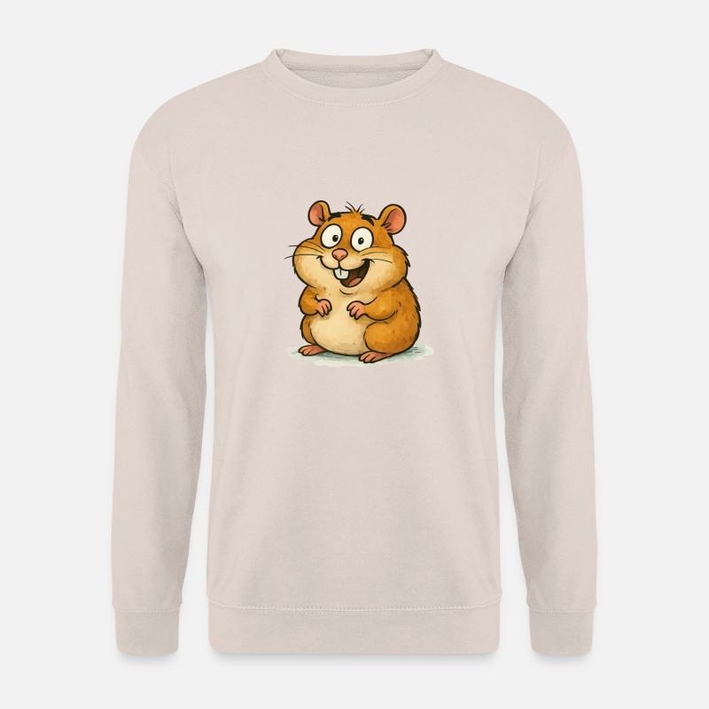 hamster comic - Unisex Pullover - Sand