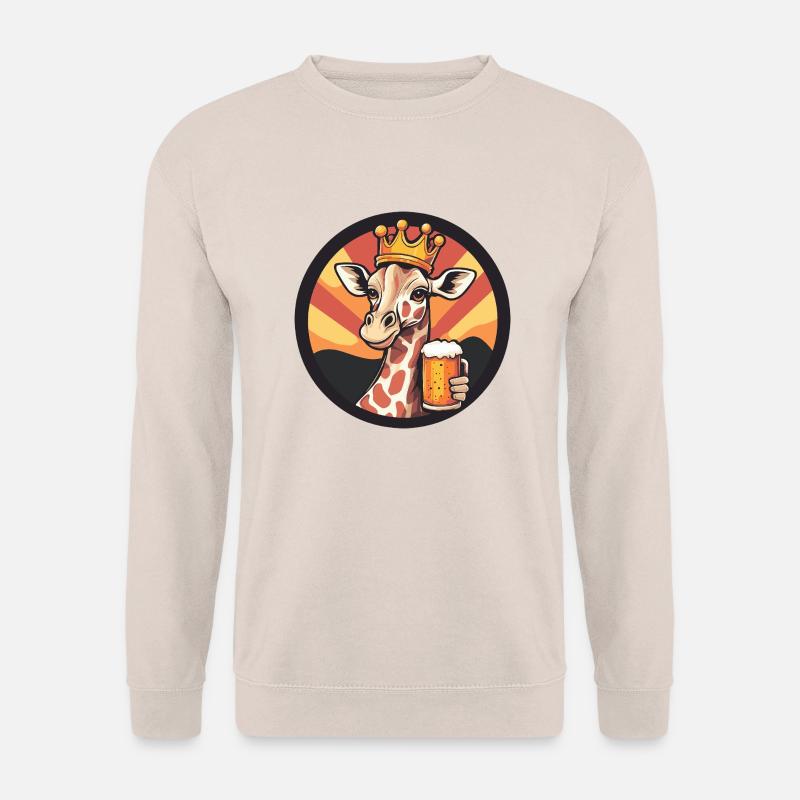 Giraffe Bier - Unisex Pullover - Sand