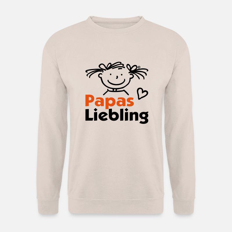 Papas Liebling mit Herz - Unisex Pullover - Sand