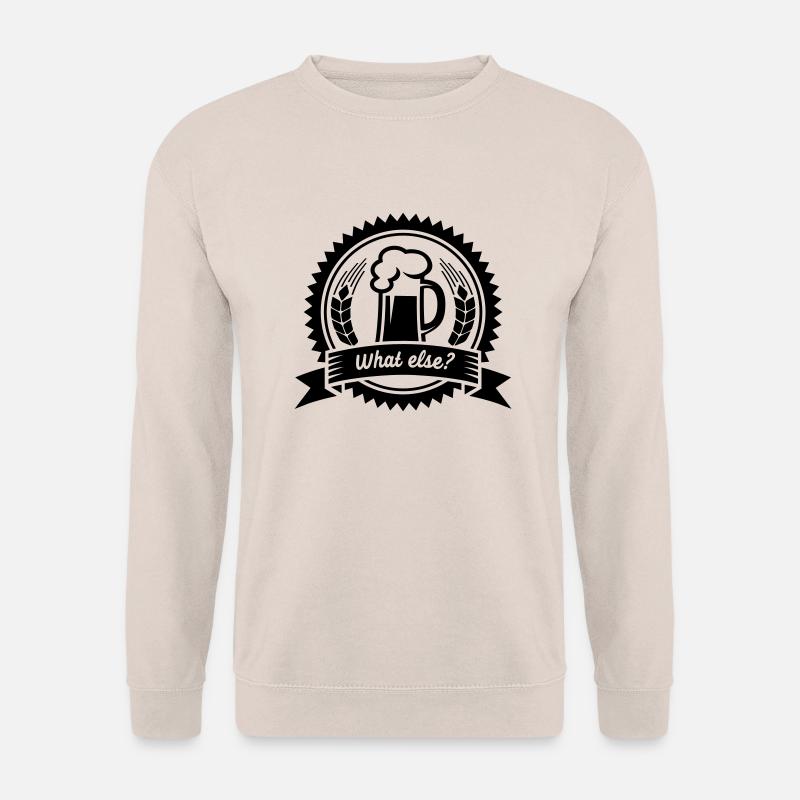 Bier - what else? (badge) - Unisex Pullover - Sand