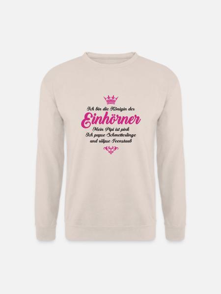 Königin der Einhörner - Unisex Pullover - Sand