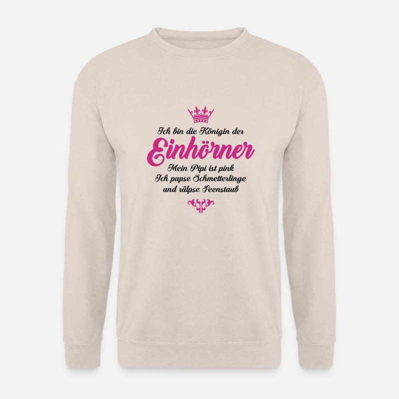 Königin der Einhörner - Unisex Pullover - Sand