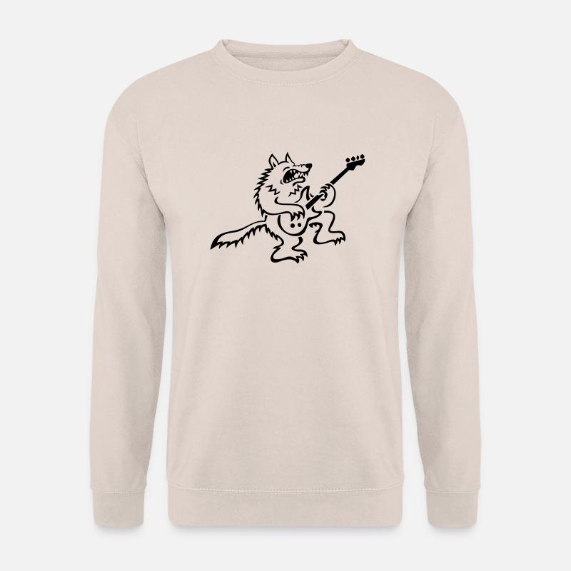 E-Bass Wolf - Unisex Pullover - Sand