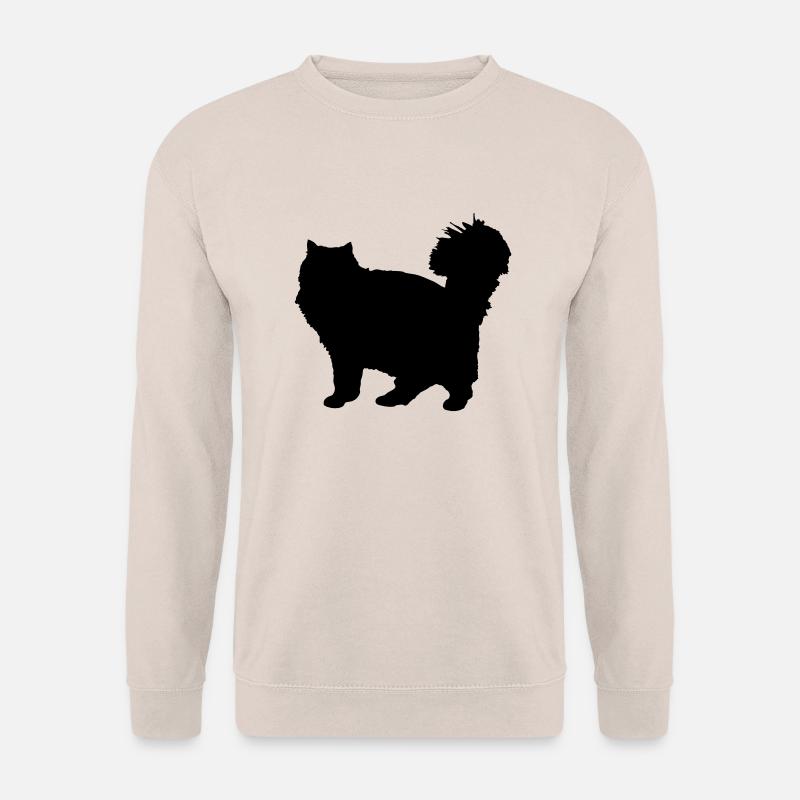 Vector Cat Silhouette - Unisex Sweatshirt - sand