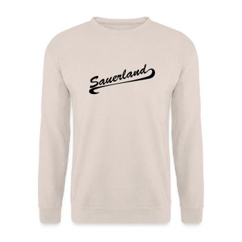 Sauerland unterstrichen - Unisex Pullover - Sand - Vorne - Alina (178cm) & Michal (187cm)