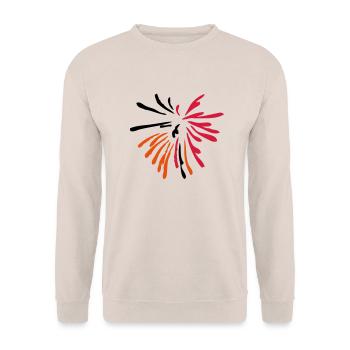feu artistique musicale - Sweat-shirt Unisexe - sable - Devant - Alina (178cm) & Michal (187cm)