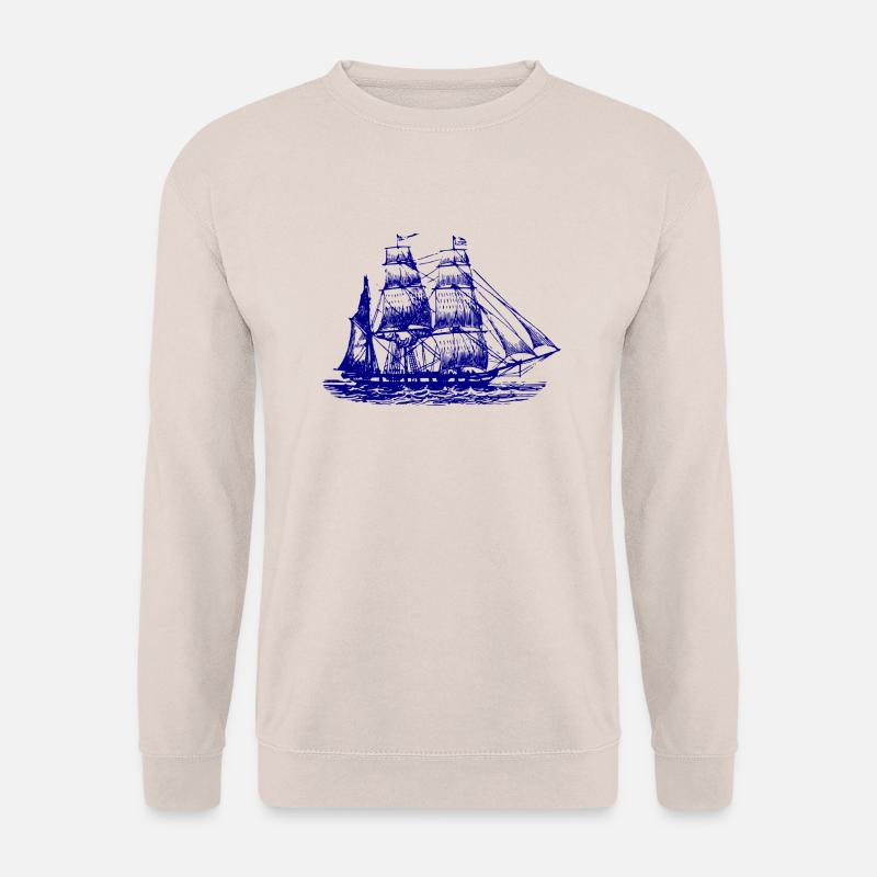 Segelboot Segelschiff - Unisex Pullover - Sand