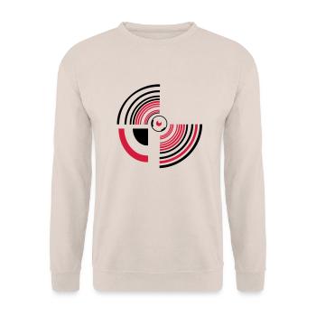 circle - Unisex Sweatshirt - sand - Front - Alina (178cm) & Michal (187cm)