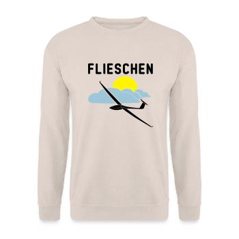 Cocktailglas mit Segelflieger Segelflugzeug - Unisex Pullover - Sand - Vorne - Alina (178cm) & Michal (187cm)