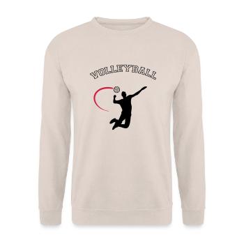 volleyball - Sweat-shirt Unisexe - sable - Devant - Alina (178cm) & Michal (187cm)