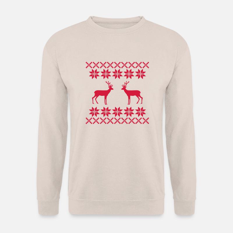 reh_norwegen_muster1 - Unisex Pullover - Sand