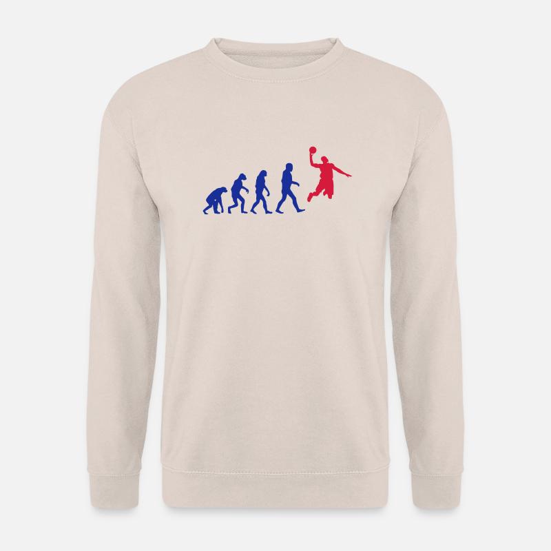 Basketball evolution logo - Unisex Pullover - Sand