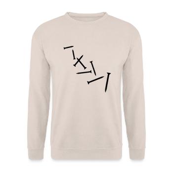 Schraube - Unisex Pullover - Sand - Vorne - Alina (178cm) & Michal (187cm)