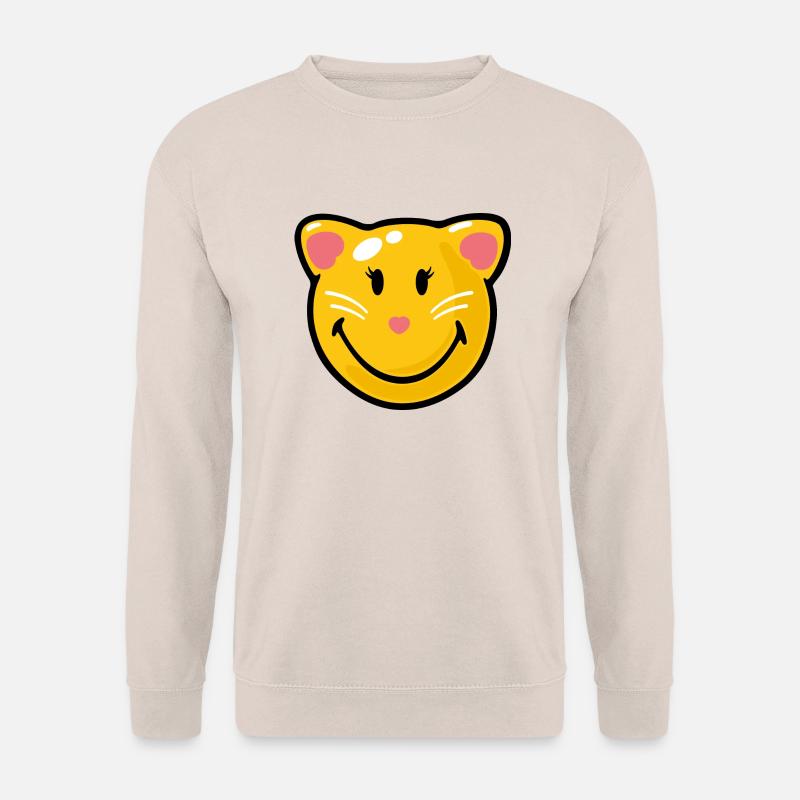 Smiley Cat - Unisex Pullover - Sand