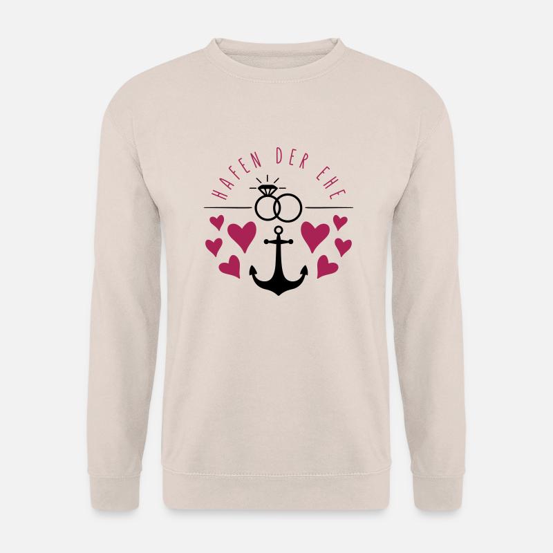 hafen der ehe herzen - Unisex Pullover - Sand