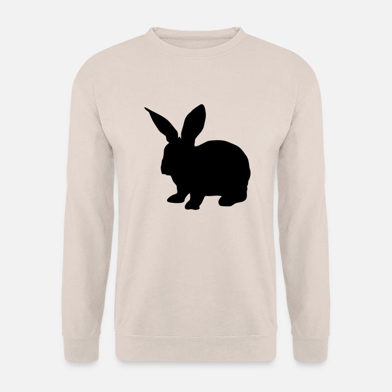 hase silhouette - Unisex Pullover - Sand