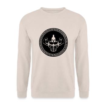 spartan_01 - Sweat-shirt Unisexe - sable - Devant - Alina (178cm) & Michal (187cm)
