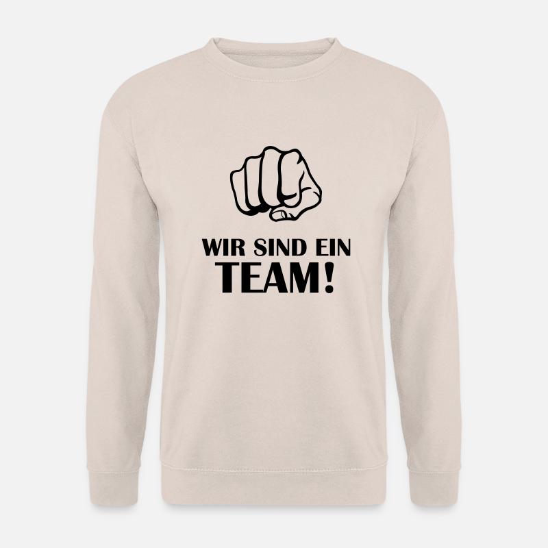 faust_wir_sind_ein_team - Unisex Pullover - Sand