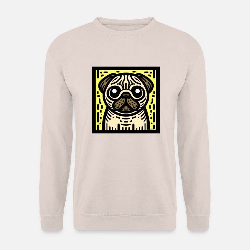 Mops Pop Art - Unisex Pullover - Sand