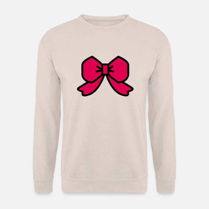 Schleife mit rotem Band - Unisex Pullover - Sand