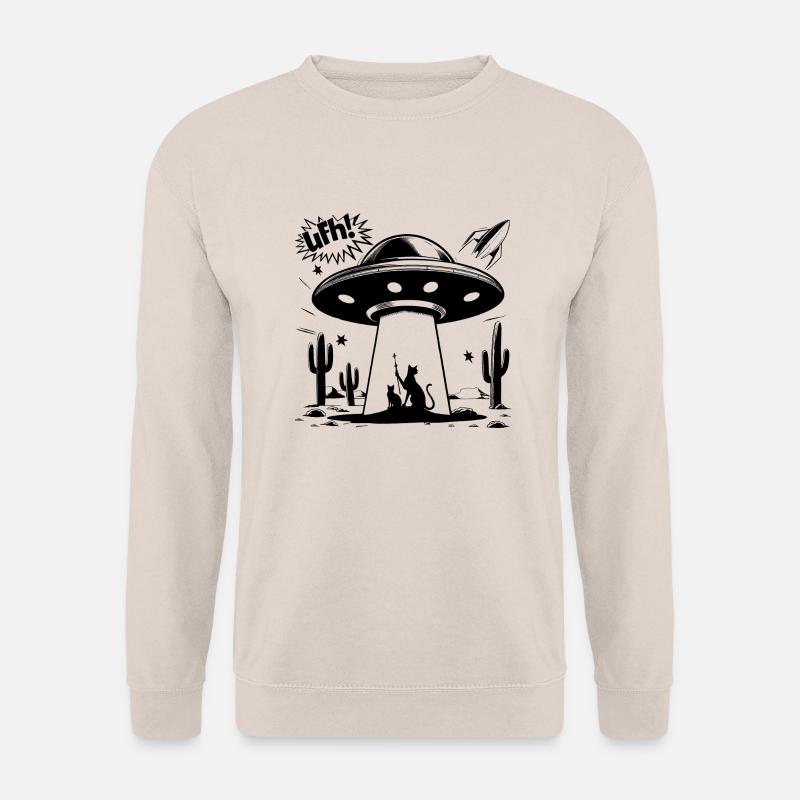 UFO-Katze - Unisex Pullover - Sand