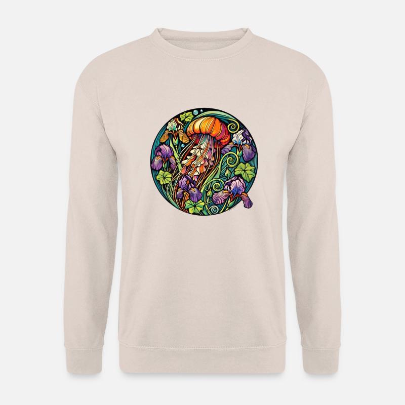 Iris-Qualle - Unisex Pullover - Sand