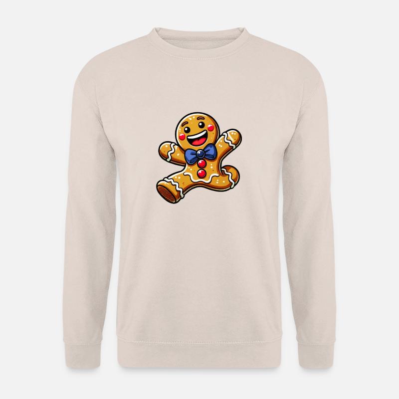 Lebkuchenmann Cartoon - Unisex Pullover - Sand