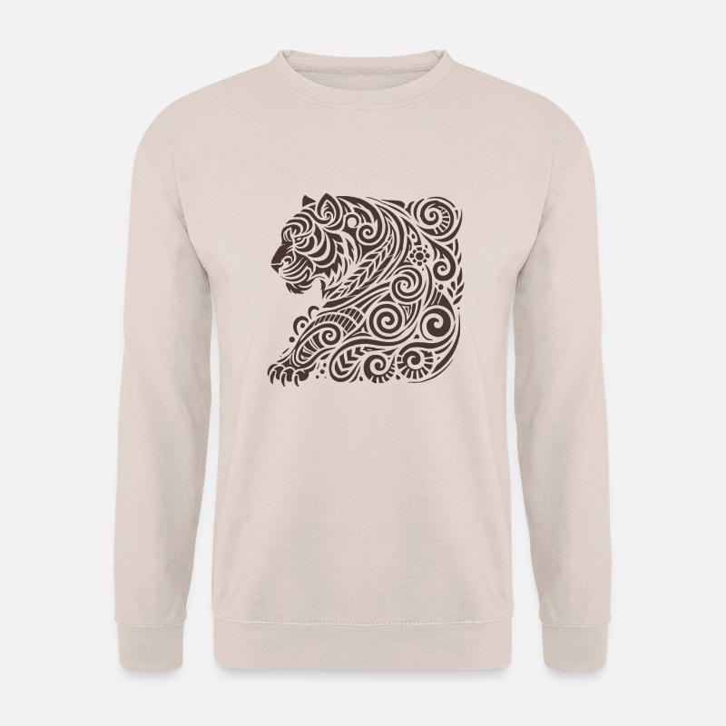 tiger tribal - Unisex Pullover - Sand