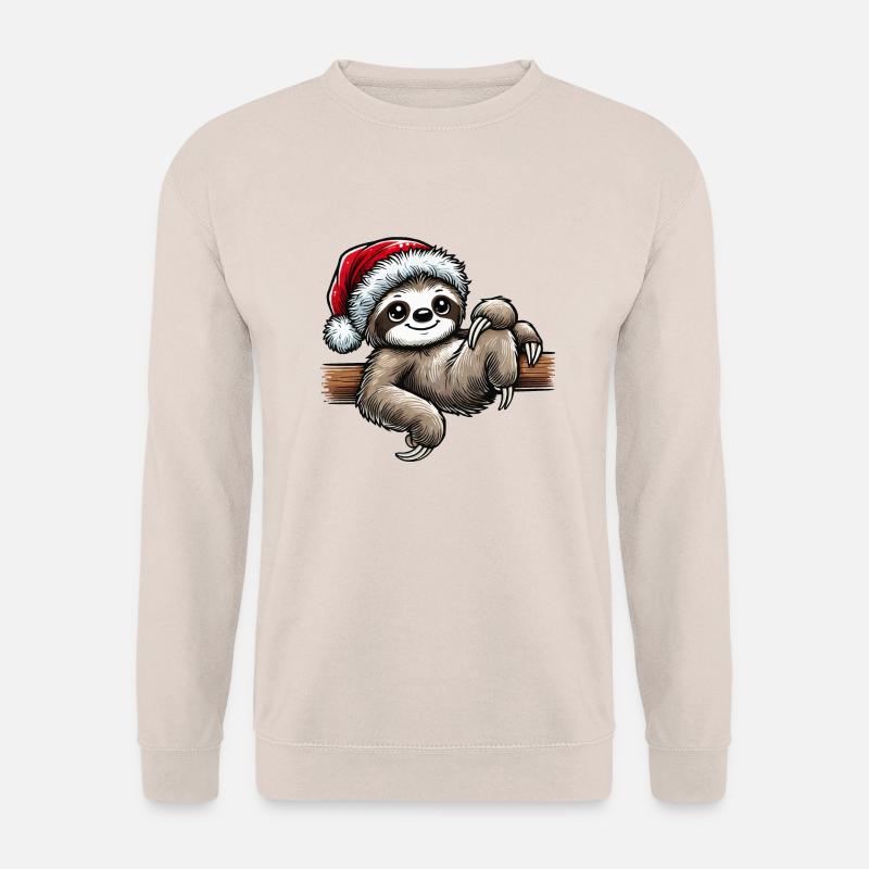 Faultier Weihnachten - Unisex Pullover - Sand