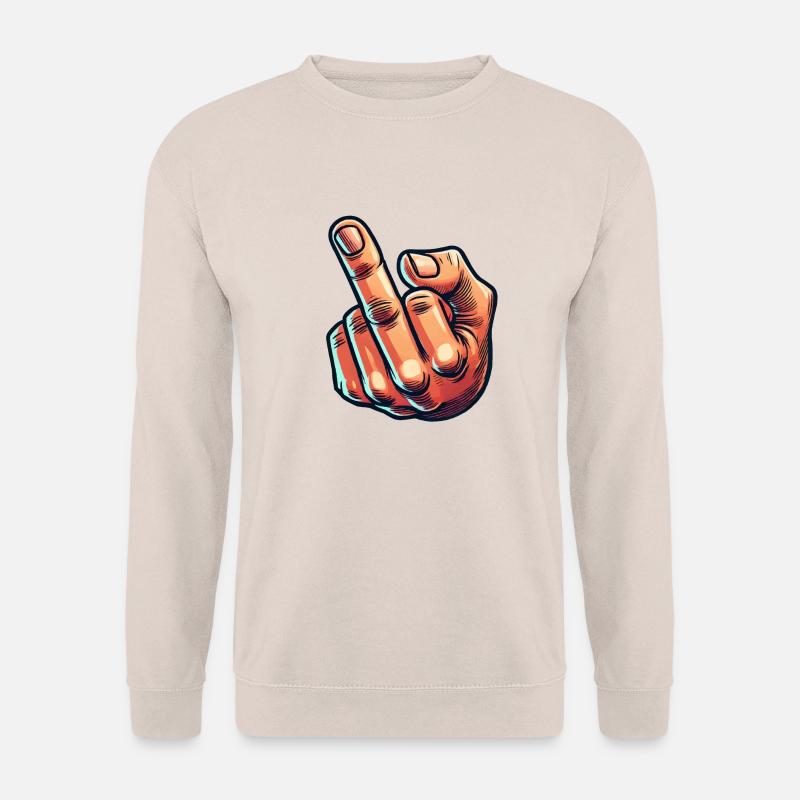 Mittelfinger - Unisex Pullover - Sand