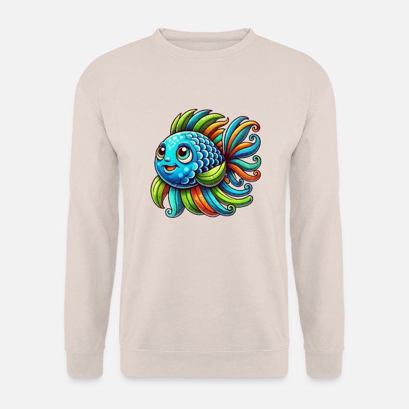 fisch comic - Unisex Pullover - Sand