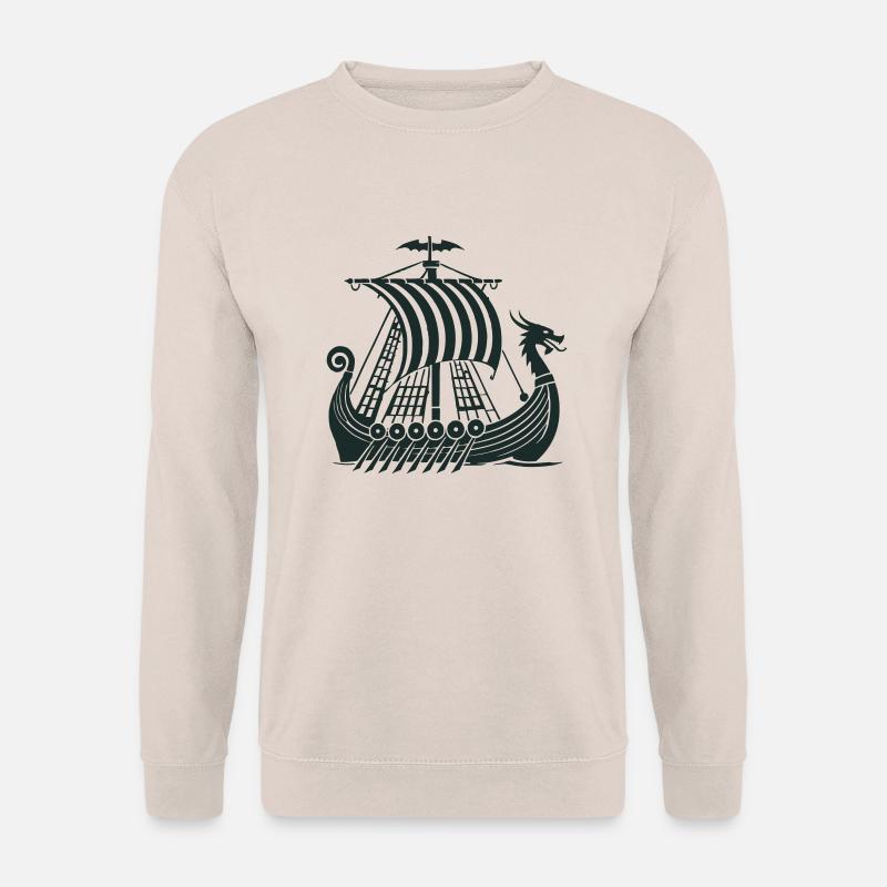 wikinger schiff - Unisex Pullover - Sand