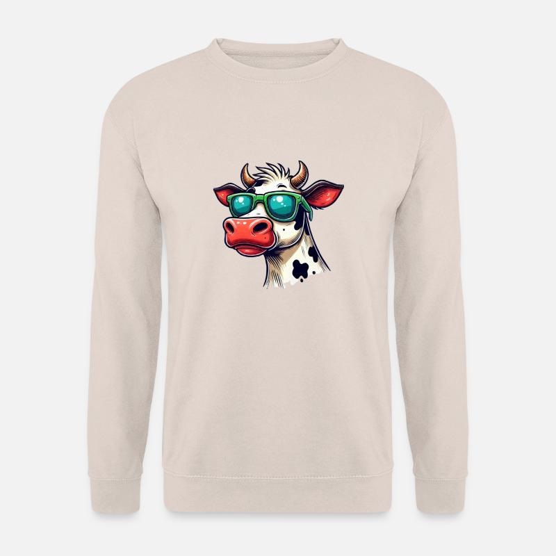 kuh sonnenbrille - Unisex Pullover - Sand