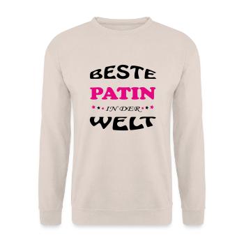BESTE PATIN MARRAINE IN DER WELT - Sweat-shirt Unisexe - sable - Devant - Alina (178cm) & Michal (187cm)