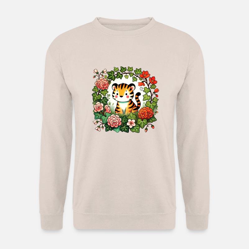 Niedlicher Tiger - Unisex Pullover - Sand