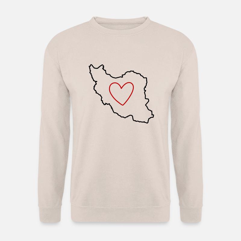 Iran Persien Liebe Herz - Unisex Pullover - Sand