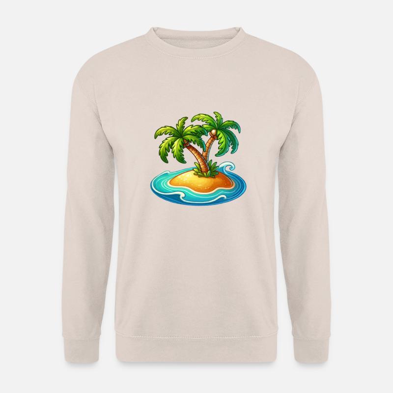 Palmen Insel - Unisex Pullover - Sand