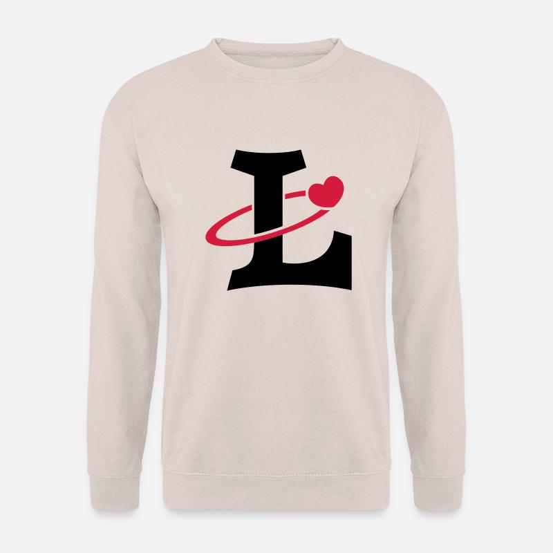 "L" Herz-Orbit - Unisex Pullover - Sand