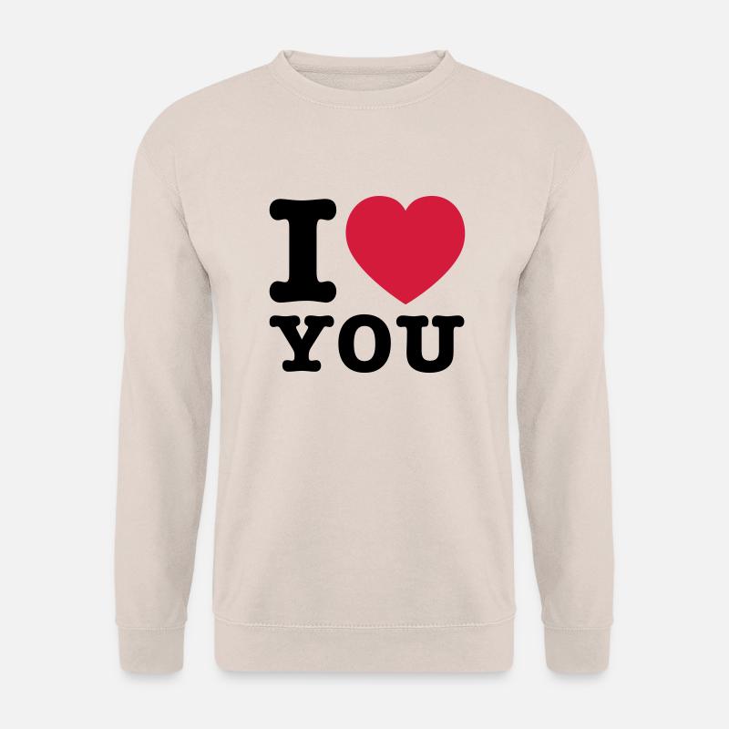 I Love You 2 - Unisex Pullover - Sand