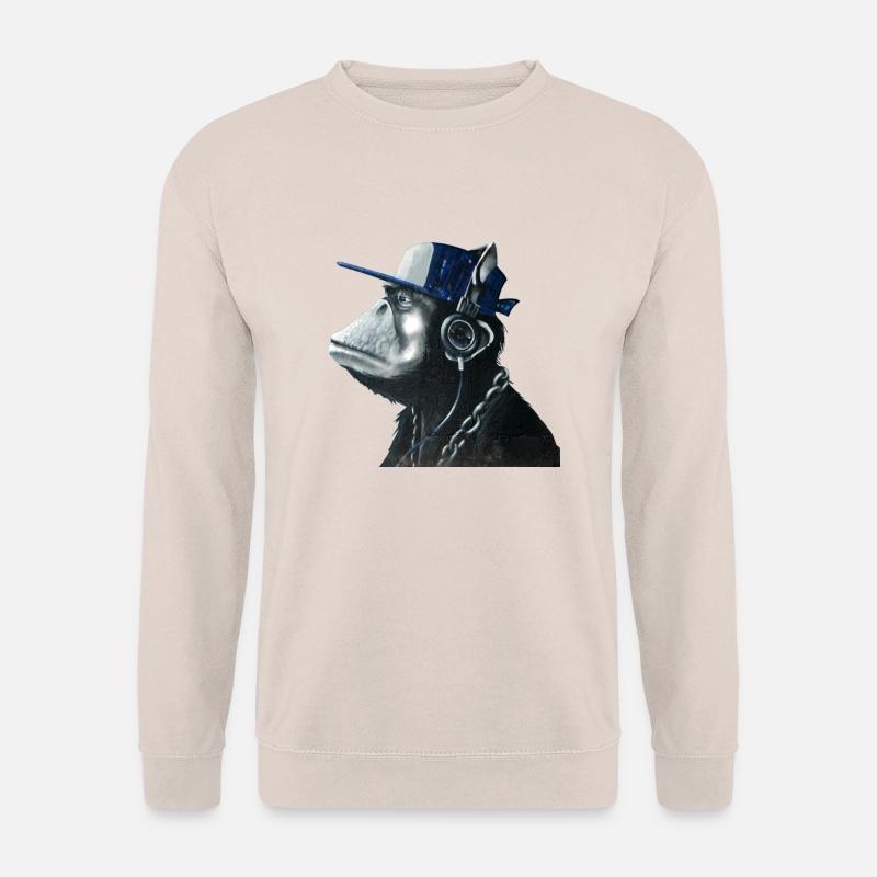 Monkey graffiti by CustomStyle - Unisex Sweatshirt - sand