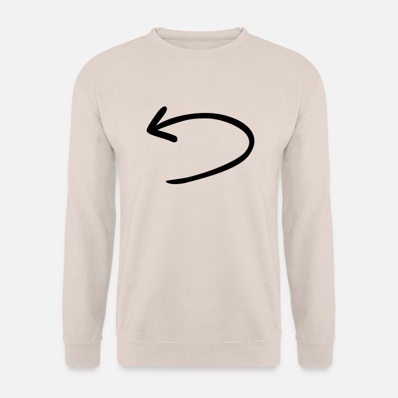 Pfeil zurück umgekehrt - Unisex Pullover - Sand