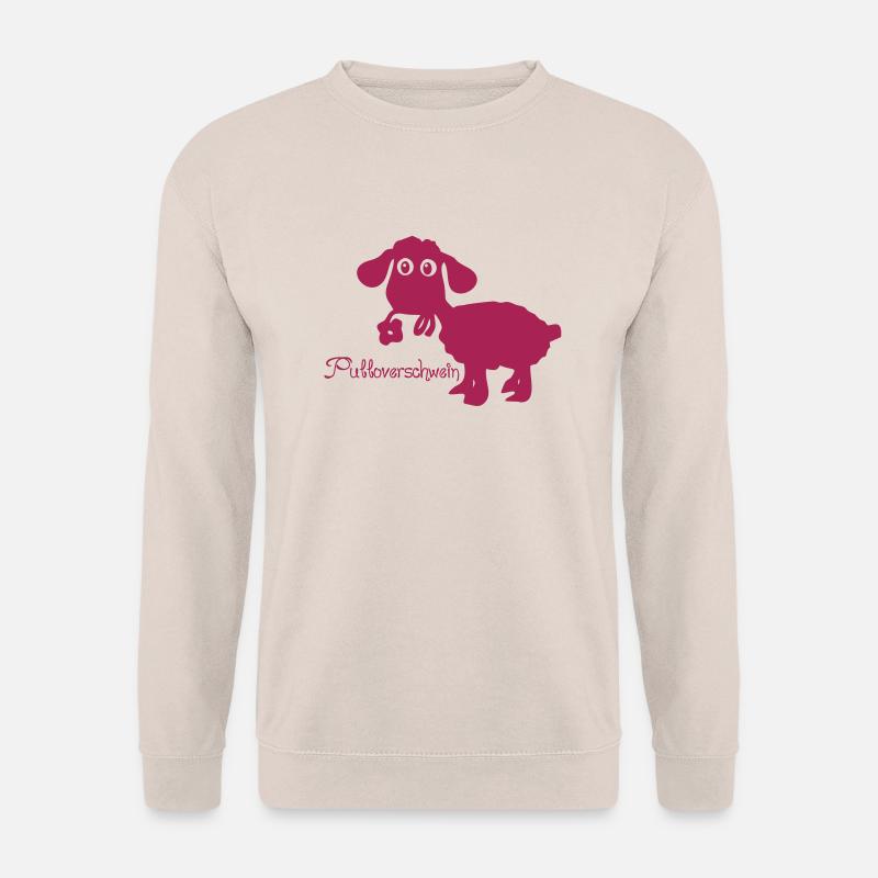 Schaf mit Blume - Unisex Pullover - Sand