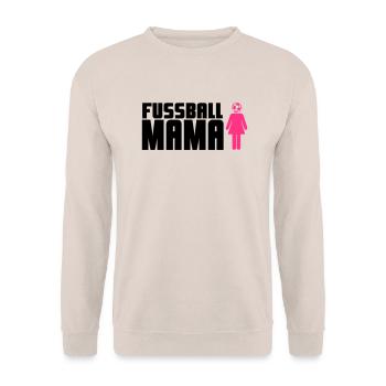 Fußball-Mama - Unisex Pullover - Sand - Vorne - Alina (178cm) & Michal (187cm)