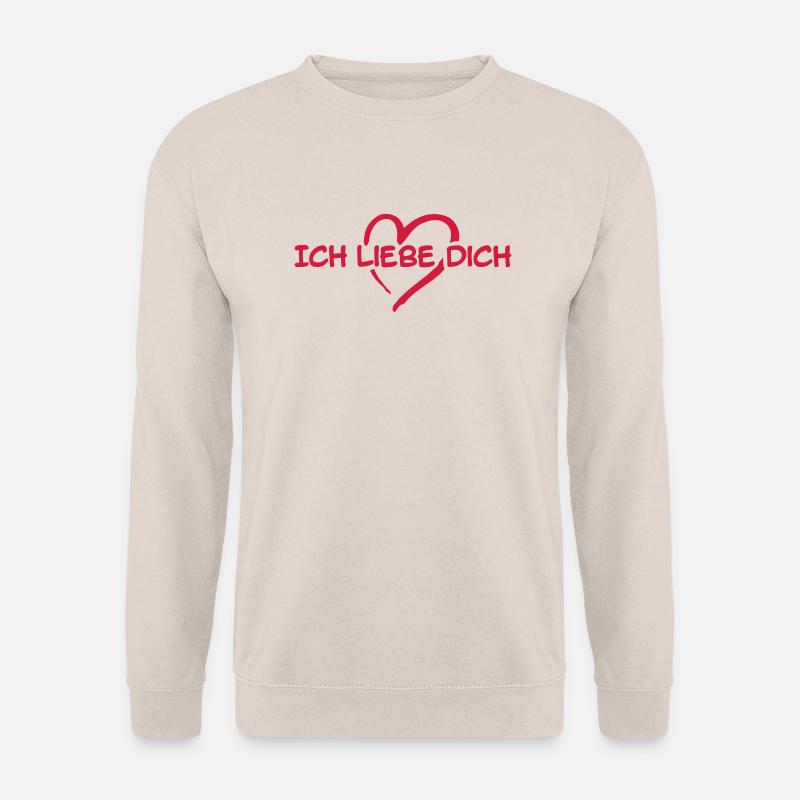 Ich liebe dich - Unisex Pullover - Sand