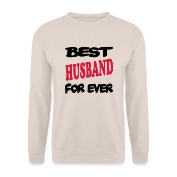 Best husband for ever - Sweat-shirt Unisexe - sable - Devant - Alina (178cm) & Michal (187cm)