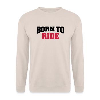 Born to ride - Unisex Pullover - Sand - Vorne - Alina (178cm) & Michal (187cm)