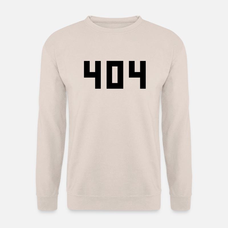 cool error 404 fehlermeldung falsch kein internet - Unisex Pullover - Sand