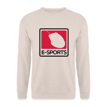 e-sports - Unisex Pullover - Sand - Vorne - Alina (178cm) & Michal (187cm)