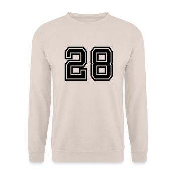 28 - Unisex Pullover - Sand - Vorne - Alina (178cm) & Michal (187cm)